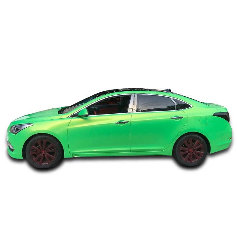 60cmX152cm Pearlescent Apple Green Twin Colors Vinyl Wraps Sheet Glossy Film Stickers Motorcycle Car Styling Decals Film Roll