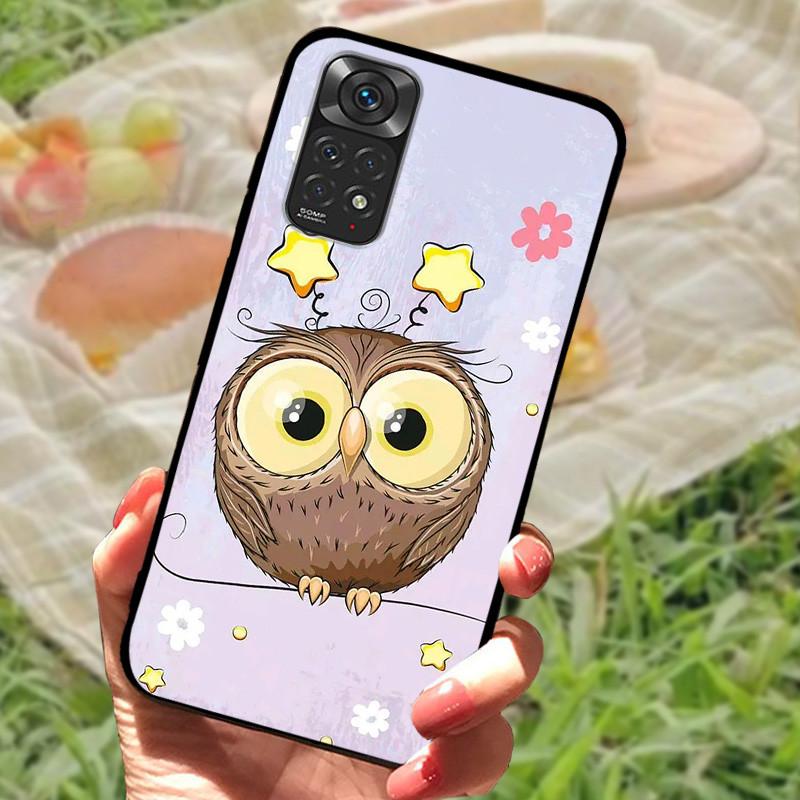 For Redmi Note 11 4G Case Cute Shockproof Silicone Soft TPU Phone Cover For Xiaomi Redmi Note 11s Bumper Cases On Note11 Pro
