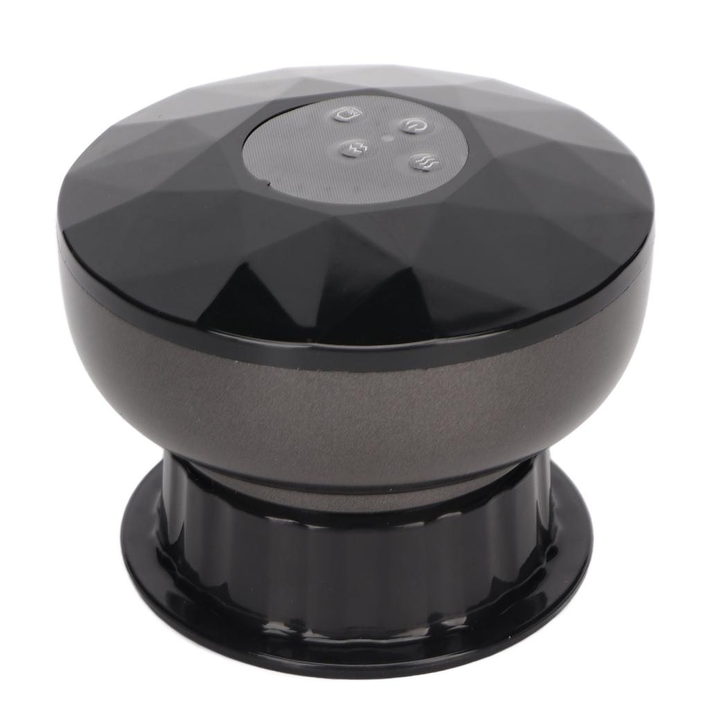 Electric Cupping Machine Hot Compress Body Dredging Vibration Vacuum Gua Sha Massager Black
