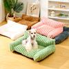 Cat Nest Winter Warm Dog Sofa Nest All Seasons Universal Pet Nest Cushion Straight Rabbit Hair Sofa Bed