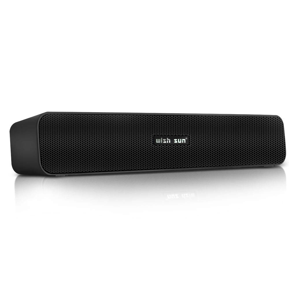 THSGRT Wish Sun PC Immersive Soundbar with Bluetooth Loud Compatible with and USB AUX Long Bluetooth Small TV Loud Compatible with and AUX USB Powered