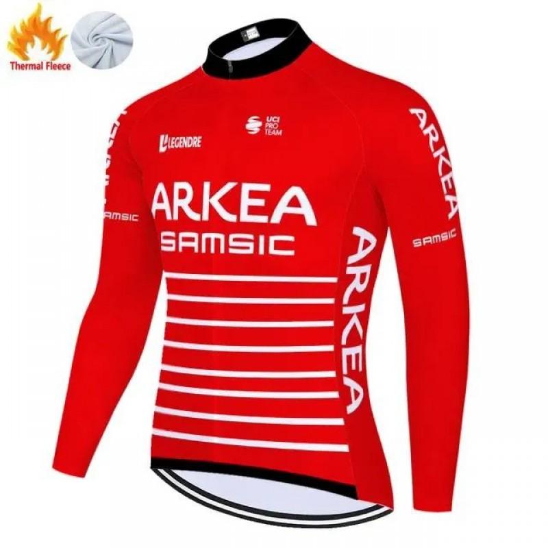 Unisex Fleece Cycling Jacket Road Mountain Biking Winter Warm Long Sleeve Outdoor Sportswear