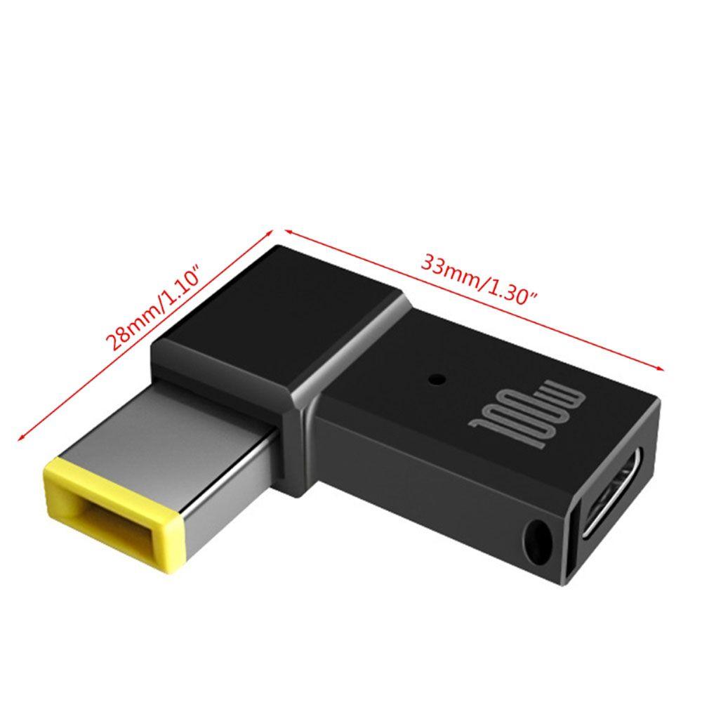 100W USB PD Adapter Laptop DC Power Adapter Type C Female to Square PD Plug USB C to PD Converter