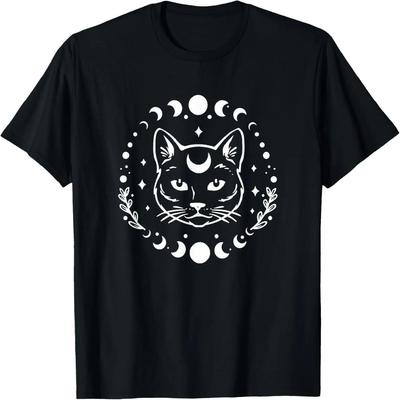 The Moon Tarot Card Cat, Funny Cat, Cat Lovers, Cat Mom T-Shirt