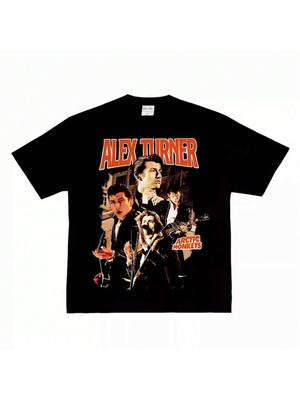 2025 ALEX TURNER Cantante Principal Banda Calle Retro Americano Algodón Hombres Y Mujeres Marca de Lujo de Alta Calidad Ins