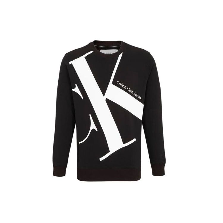 

Calvin Klein Серия для пар Хлопковый свитшот с круглым вырезом с принтом Мужской свитшот Черный J318474-BEH L