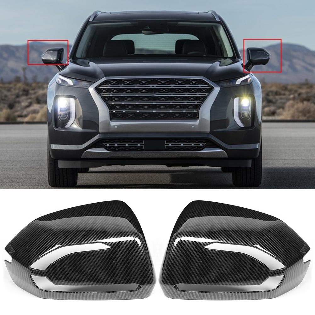 2 ks Kryt zpětného zrcátka Kryt pouzdra Vhodné pro Hyundai Palisade 20192020 Textura karbonových vláken