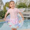 Children's Mermaids Inflatable Swimming Rings Floating Lifebuoys Water Toy for Beach and Water Fun