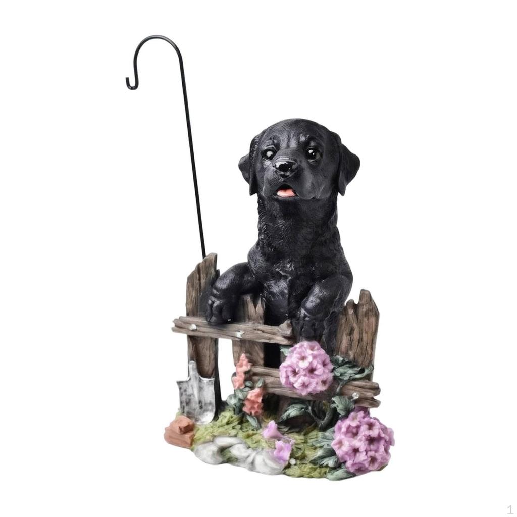 Hanging Planter Decorative Resin Dog Figurine Garden Animal Sculpture Ornament