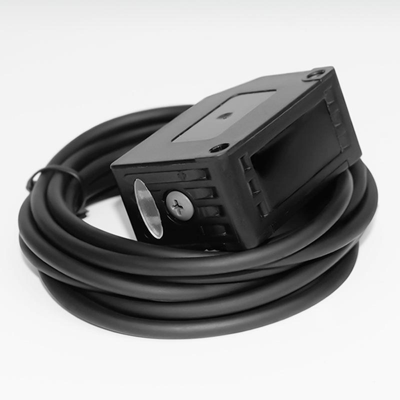 Square Long-Distance Background Suppression NPN Photoelectric Sensor, Through-Beam & Diffuse Reflection.