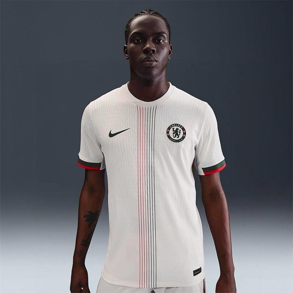 Nike Dri-FIT ADV Club 25-26 Chelsea Trasferta Edizione Giocatore Girocollo Moda Morbido Sportivo Manica Corta Maglia da Calcio Unisex Top Bianco HJ4553-031