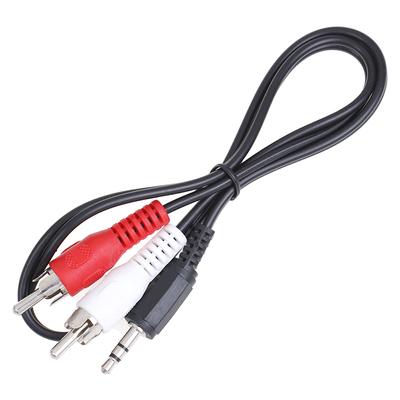 3.5mm Jak Mini Fişten 2 RCA Erkek Stereo Ohono Ses Hoparlör Adaptör Kablosu