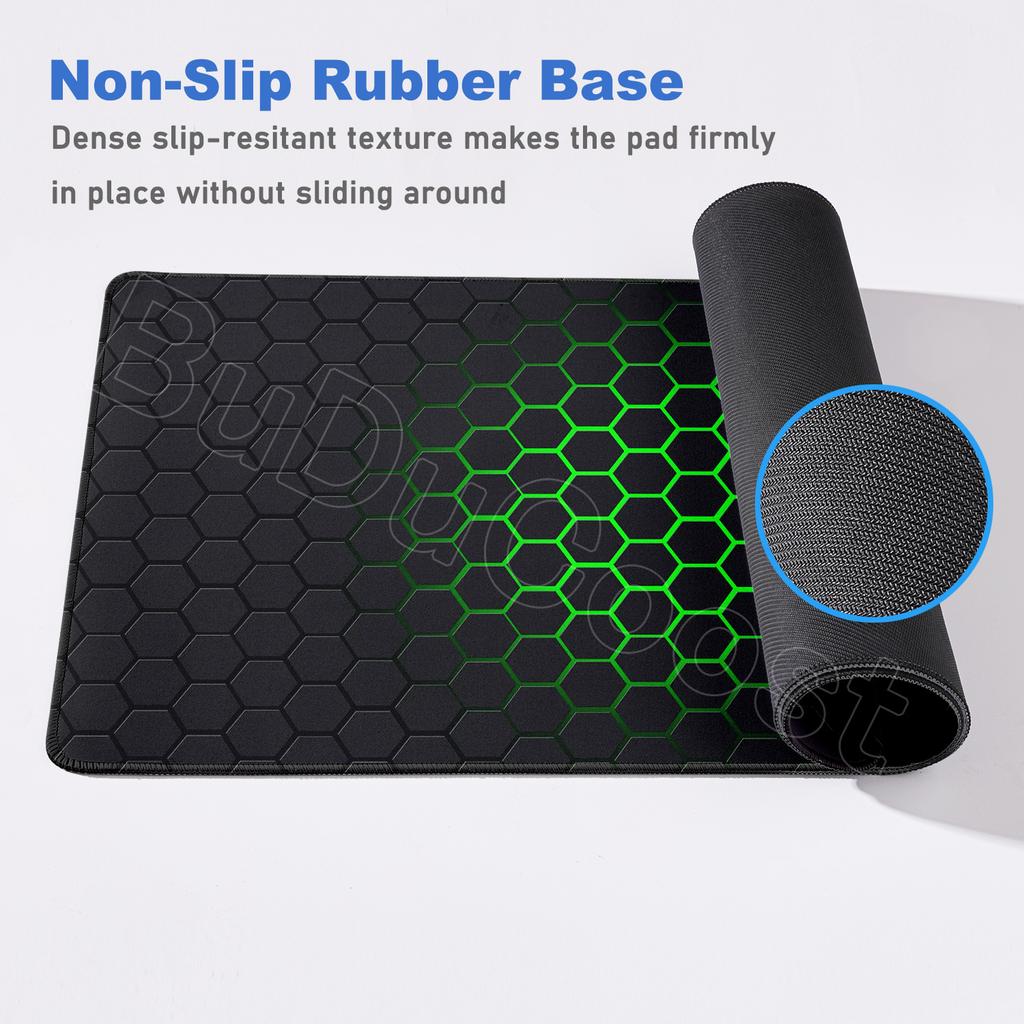 New XXL Hexagonal Geometric Anti Slip Rubber Mouse Pad Gaming Office Cool Mouse Pad Table Pads Technology Pattern Desktop Carpet