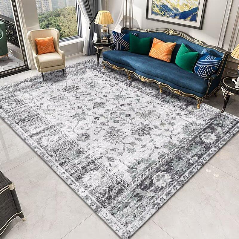 Bohemian Retro Coffee Tables Mat Bedroom Decoration Persian Non-slip kitchen floor carpet Washable Boho rugs Living Room Rug