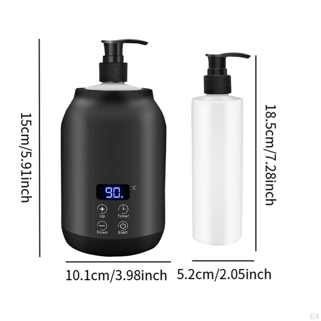 Single Bottle Oil Heater with Bottles Touch Control Key Lotion Warmer White