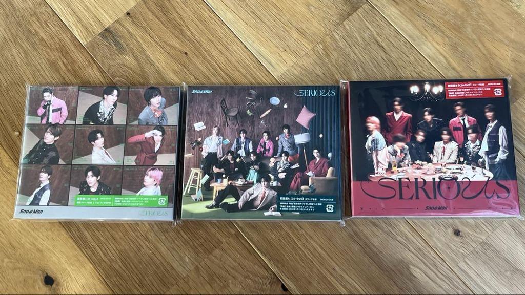 [USED] Snow Man SERIOUS 3 Versions with Bonus