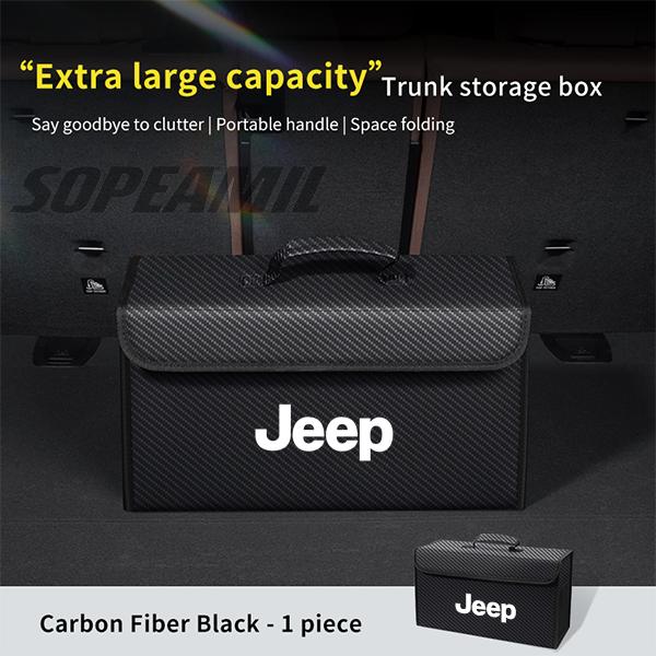 Car Trunk Organizing And Storage Box For Jeep Cherokee Compass Patriot Renegade Trail-Hawk Wrangler JK TJ SRT Auto Accessories