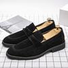 Fashion High-Quality Men's Solid Color Suede Casual Shoe Classic Low -Heeled Formal Office Shoe Breathable And Anti - Slip Walking Shoes