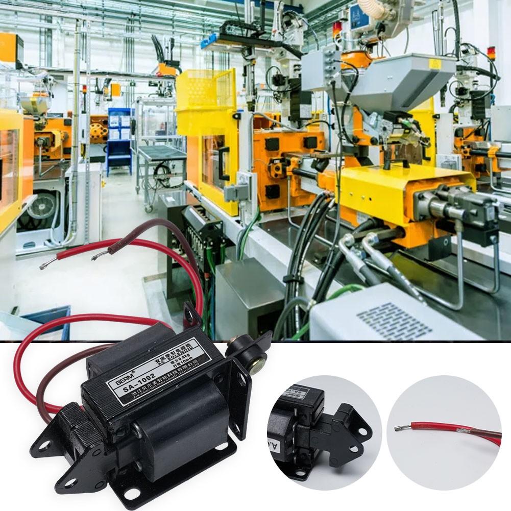 AC220V AC Solenoid Electromagnet Traction Push Pull Electric Magnet SA‑1092