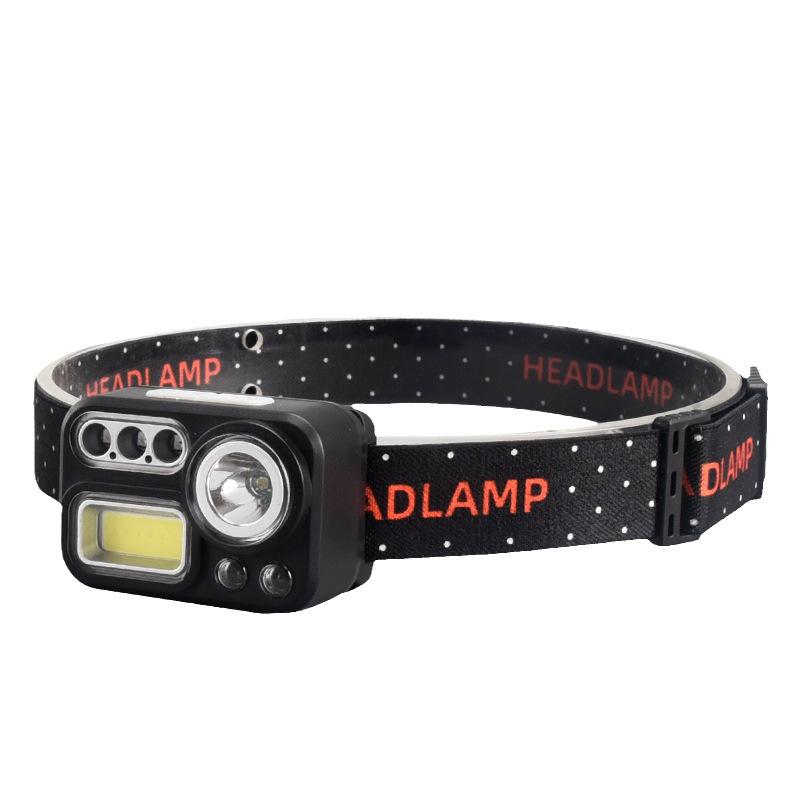 Quad-Color Outdoor Headlamp with Long Battery Life for Fishing and Running