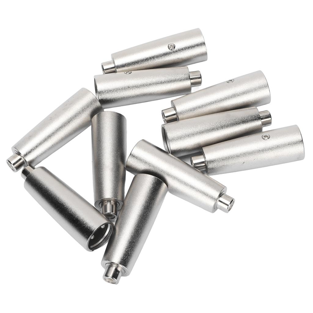 Adapter RCA na XLR Żeński na Męski Redukcja Szumów Metalowy Złączka Mikrofonowa do Wzmacniacza Sprzęt Nagrywający