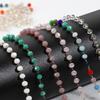 1Meter Colorful Glass Ball Beaded Chain Crystal Beads Necklace Body Chain Accessories for Jewelry Making Components DIY Supplies