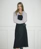 Etmont Buckle Pleated Fringe Skirt Black