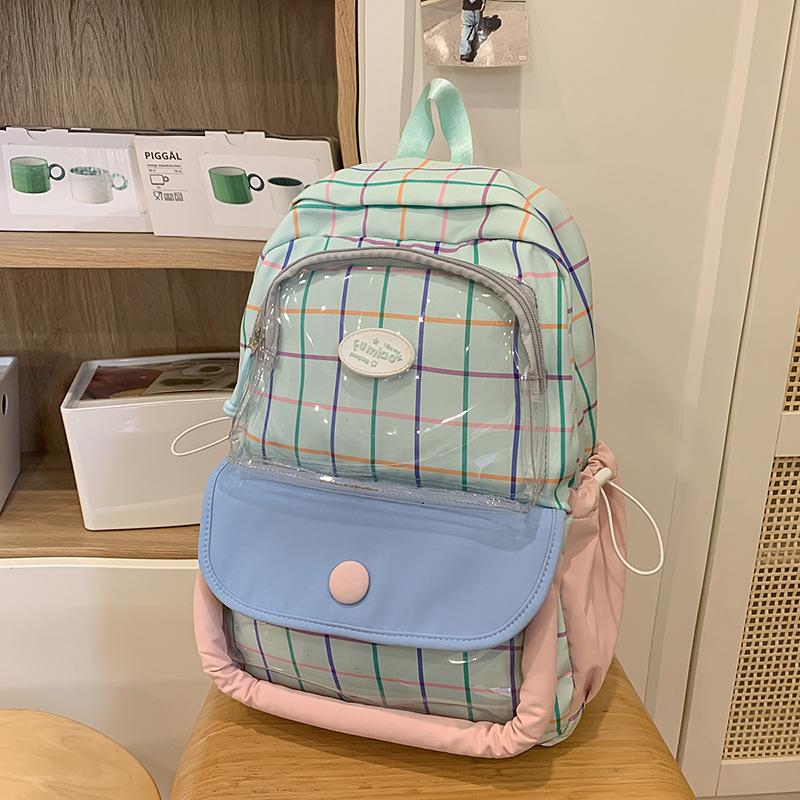 A New Large Capacity Japanese Style Printed Backpack for Girls  Junior High School and Senior High School Students  and A Backpack for Girls