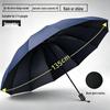 Extra-Large Folding Double Person Sunshade Umbrella with Black Glue Protection