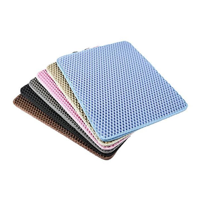 Cat Litter Mat Heavy Duty 2 Layer Waterproof Washable Non Slip Floor Protector for Home Pet Area