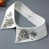 1 piece of luxurious rhinestone fake collar, featuring shiny diamonds and hand-sewn craftsmanship. Designed with sunflower and c