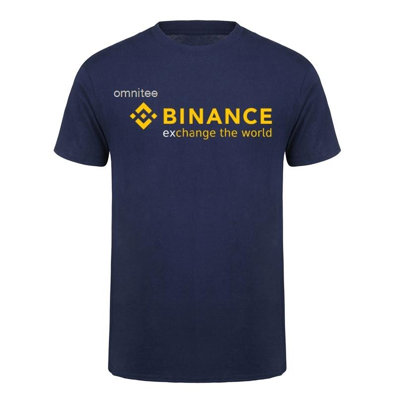 Crypto Binance TShirt Unisex Casual Tees Cotton Short Sleeve Cool Tops Tshirt Streetwear Vintage T Shirts HJ095
