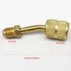 2pcs R410A Adapter 5/16 inches SAE Female to 1/4 inches SAE Male Flare for Air Conditioners HVAC