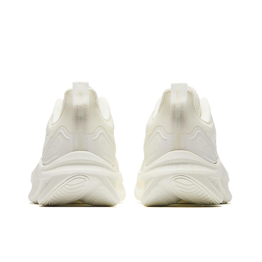 Anta Crane Cloud Cushioning Breathable Lightweight Height Increasing Low Top Running Shoes Women's Ivory White 922545577-3