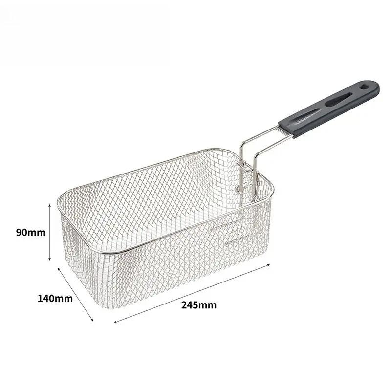 4L Electric Deep Fryers 2000W Adjustable Thermostat Fried Chicken Grill French Fries Frying Machine Kitchen Heating Cooker