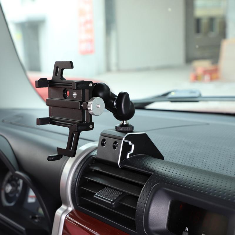 For Toyota FJ Cruiser 2007-2026 Aluminum Alloy Car Mobile Phone Bracket Car Navigation Bracket GPS Bracket Accessories