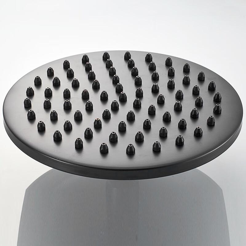 TLXT Antique Black Round Copper Shower Head