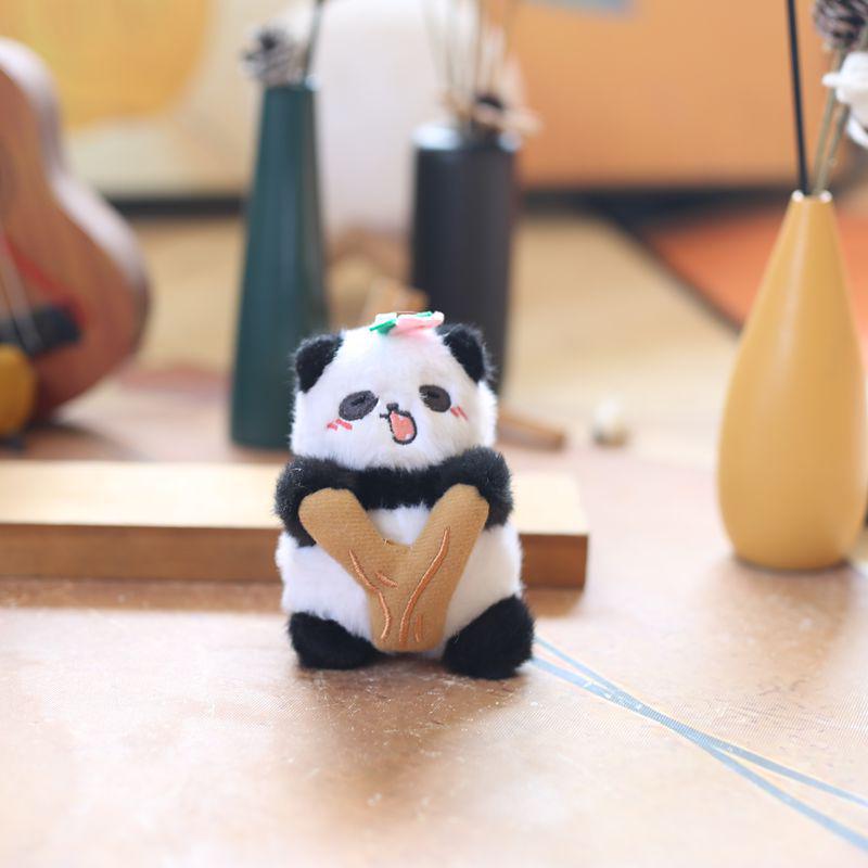 Adorable Wiggle Panda Pendant Plush Toy Cartoon Backpack Charm
