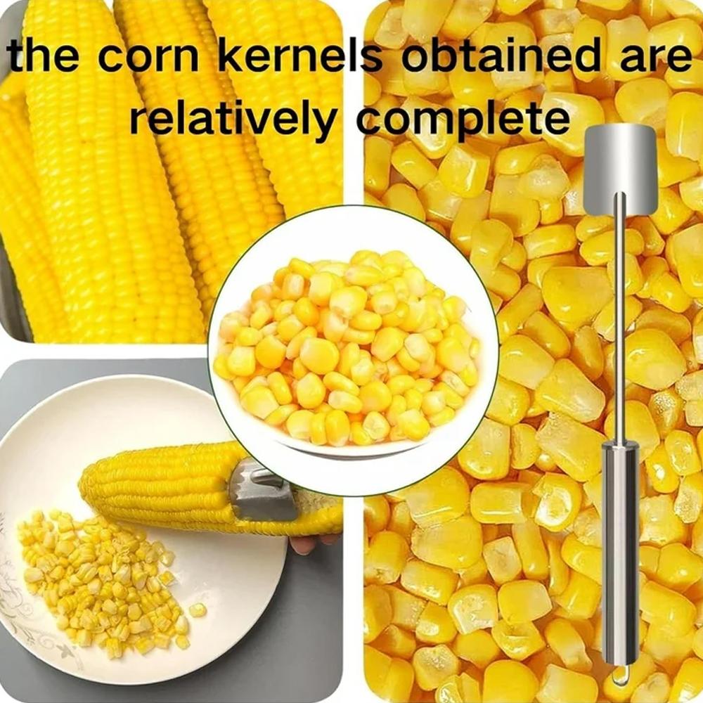 Stainless Steel Corn Peeler Serrated Corn Stripper Peelers Cob Shaver Planer Thresher Cutter Kitchen Fruit Vegetable Gadget Tool