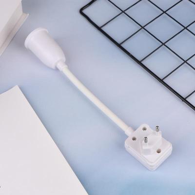 1Pc Us Plug To E27 Lamp Base Conversion Led Light Wall Flexible Lamp Holder Converter With Switch Led Head Bulb Socket
