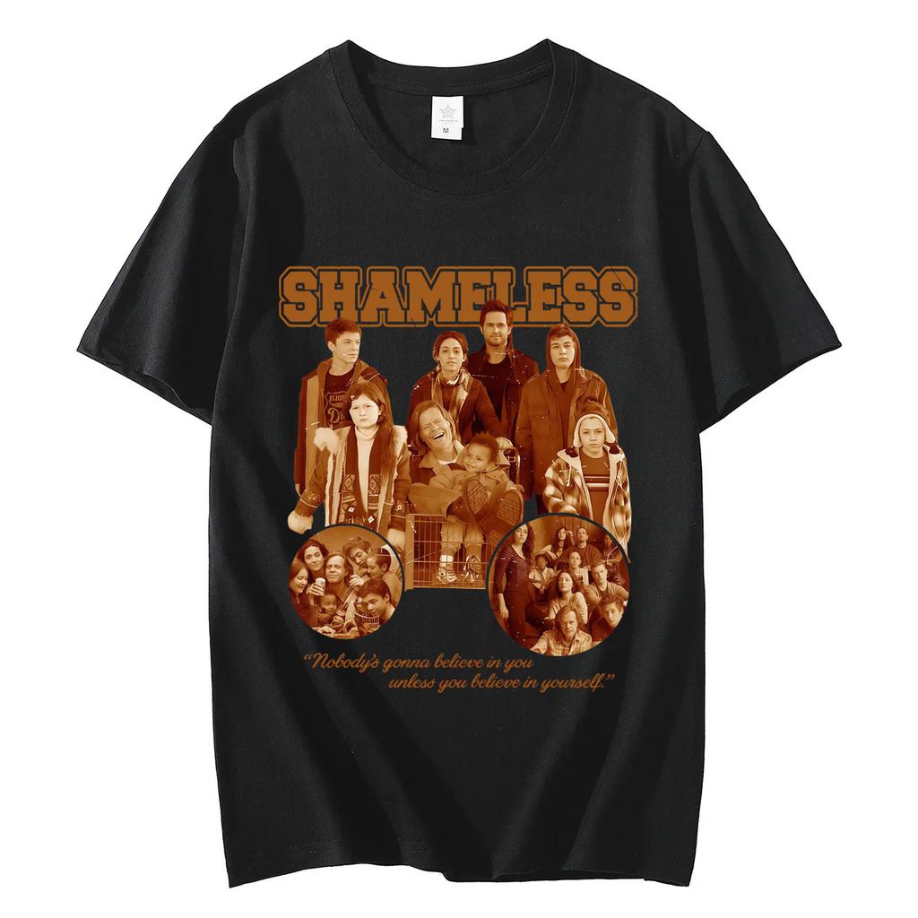 Limited TV Series Shameless Graphic T Shirts Fashion Vintage Short Sleeve Tshirt High Quality Cotton Oversized Tshirts Unisex