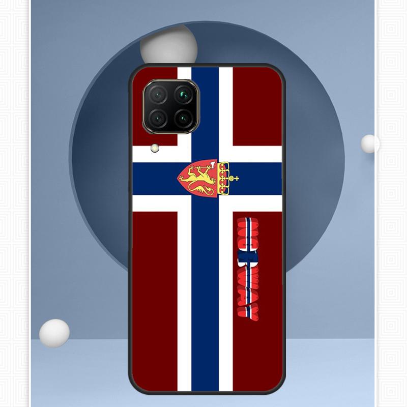 Norway Flag For Huawei Nova Y72 Y90 Y61 Y91 Y60 Y70 12s 12i 11i 8i 9 10 SE P20 P40 Lite P60 P30 Pro Case