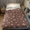 Choco Floral Bow Flannel Blanket Warm Soft Halloween Christmas Couch Warm Cozy Decorative Decor Gift For All Season
