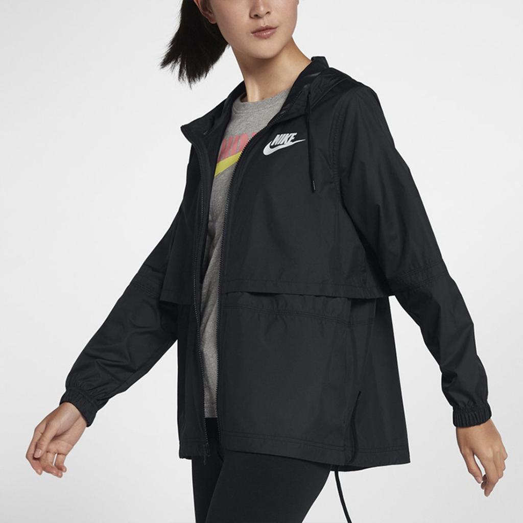 Nike Sportbekleidung Wasserabweisend Damen Gewebte Jacke Schwarz AJ2983-010