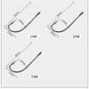 FTK 20 Piece Fishing Steel Hook and Wire Leader with Rolling Swivel Clip 12cm/4.724in 16cm/6.30in 20cm/7.874in