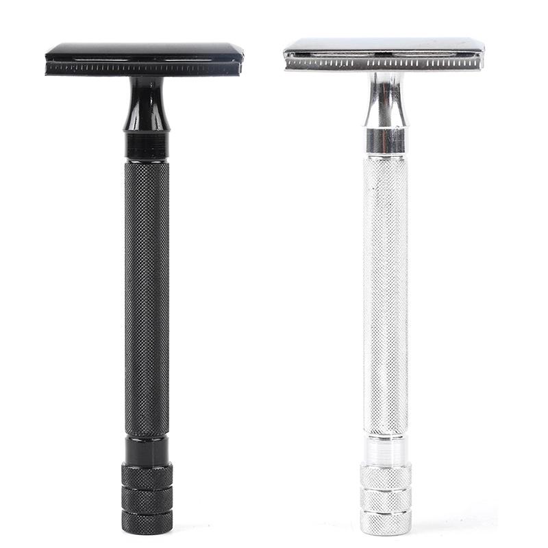Classic Mens Shaving Adjustable Safety Shaving Razor With Small Brush
