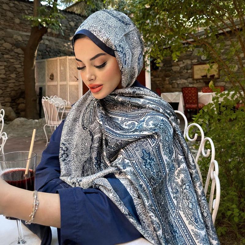 Luxury  Shawl Bohemian Style Cashew Print Scarf Shawl Hijab Scarf Female Foulard Soft Turban Head Wraps