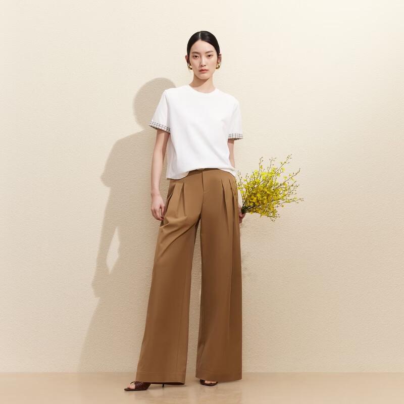 VEROMODA Women's Pure Cotton Round Neck T-Shirt