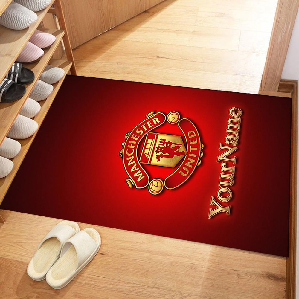 Manchester Personalized Text Area Rug Design for Foyer Kitchen Living Rooms Decorate room Anti-slip Rug Anime Office Decor Spiritual Gift