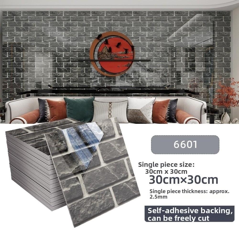 10PCS/Set 30x30CM Self Adhesive Wall Stickers Waterproof Peel And Stick Tile Backsplash